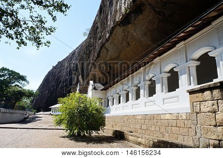 Dambulla buddist cave temple, central Sri Lanka