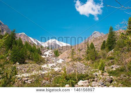 At The Foothills Of Aktru Glacier, Altay Mountaind