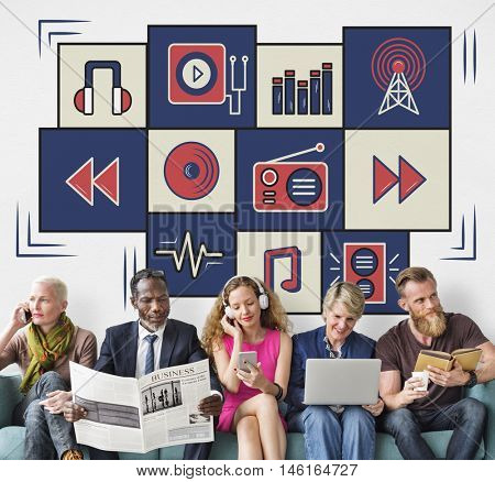 Social Media Entertainment Lifestyle Graphic Concept