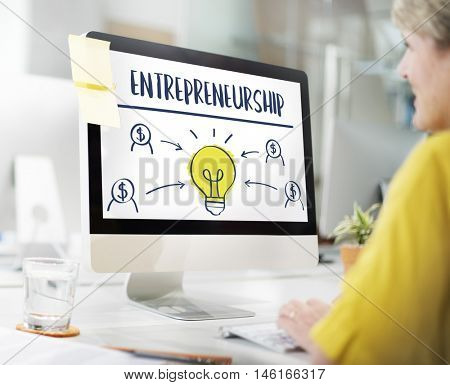 Entrepreneurship Tycoon Small Business Enterprise Concept