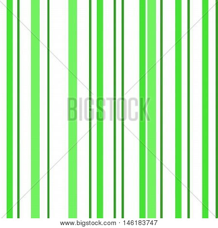 Green & White Striped Background. Isolated vector illustration seamless pattern with green stripes.
