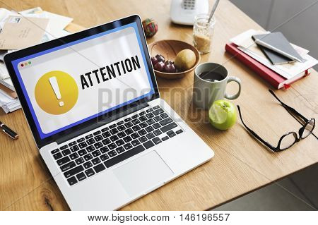 Attention Alert Exclamation Point Concept