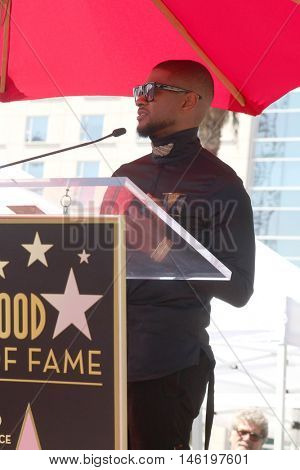 LOS ANGELES - SEP 7:  Usher Raymond at the Usher Honored With a Star On The Hollywood Walk Of Fame at the Eastown on September 7, 2016 in Los Angeles, CA