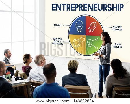 Entrepreneurship Tycoon Small Business Enterprise Concept