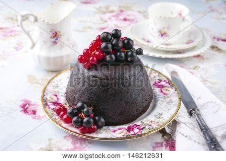 Australien Plum Pudding on Plate