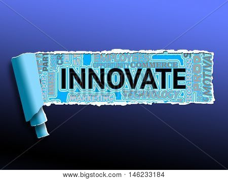 Innovate Word Means Creativity Reorganization And Innovation