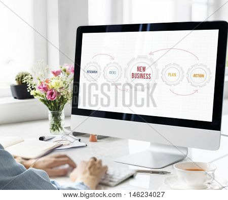 New Business Strategy Target Concept
