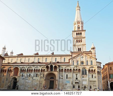 Cathedral Of Santa Maria Assunta E San Geminiano Of Modena, In Emilia-romagna. Italy.