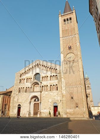 Cathedral Of Santa Maria Assunta Of Parma, In Emilia-romagna. Italy.