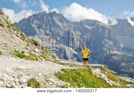 Racing In The Dolomites.