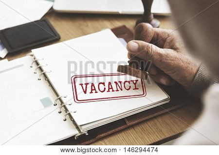 Vacancy Career Search Hotel Employment Work Concept