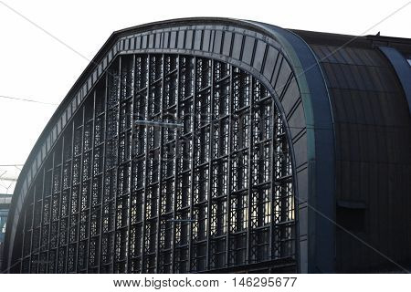HAMBURG, GERMANY - AUG 25: Hauptbahnhof in Hamburg, Germany, as seen on Aug 25, 2016. It is the main railway station in the city, the busiest in the country and the second busiest in Europe.