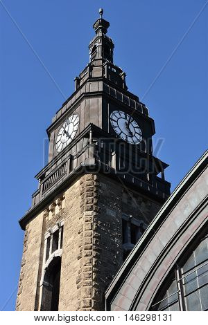 HAMBURG, GERMANY - AUG 25: Hauptbahnhof in Hamburg, Germany, as seen on Aug 25, 2016. It is the main railway station in the city, the busiest in the country and the second busiest in Europe.