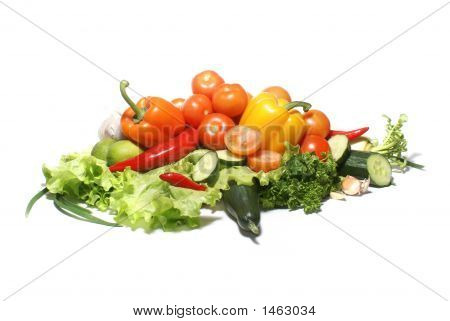 Gustose verdure isolate On White