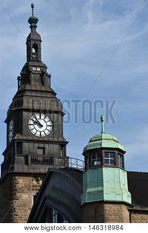HAMBURG, GERMANY - AUG 25: Hauptbahnhof in Hamburg, Germany, as seen on Aug 25, 2016. It is the main railway station in the city, the busiest in the country and the second busiest in Europe.