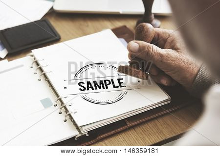 Sample Option Test Choosing Data Meterial Concept