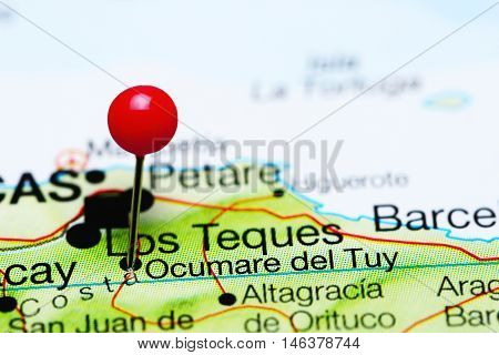 Ocumare del Tuy pinned on a map of Venezuela