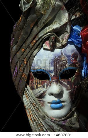 Una maschera di Carnevale bella da Venezia Italia