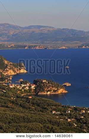 Panoramica su Parga Grecia