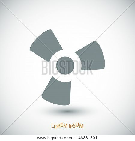 Black Fan And Propeller Icon
