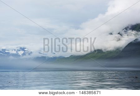 Mountains in Alaska, Valdez, USA
