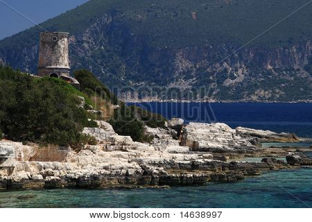 Hafen von Fiskardo auf der griechischen Insel Kefalonia