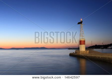 Porto di Sivota al tramonto