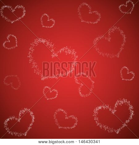 Valentine's day background with heart. Bright colorful light effect background