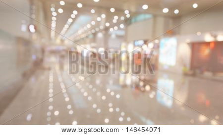 colotful bokeh blur of shopping mall background
