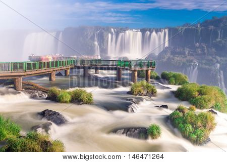 View Of The World Famous Iguazu Cataratas Falls