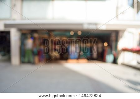 Blurred City And People
