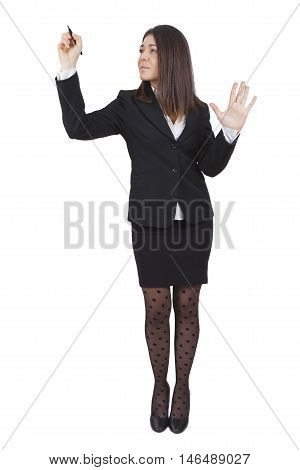 Young Businesswoman Writing
