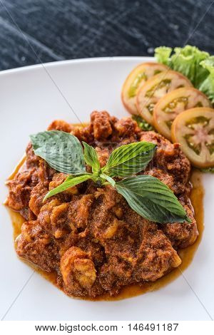 traditional cambodian khmer spicy prawn amok curry