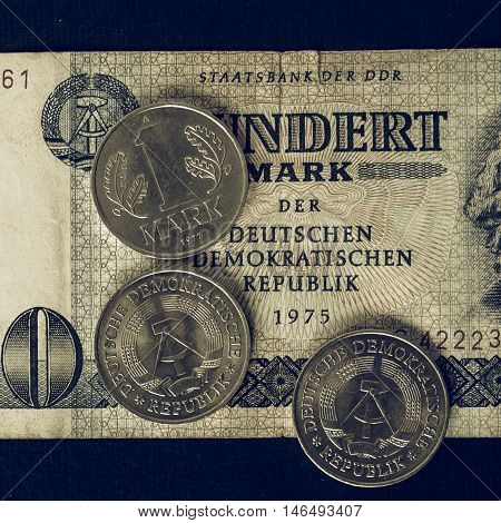 Vintage Ddr Banknote