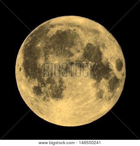 Full Moon Sepia