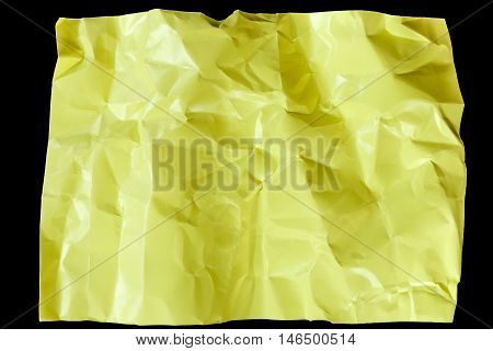Clear paper is isolated on black background