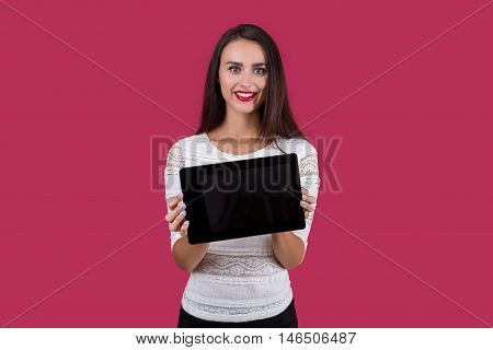 Girl Selling A Tablet