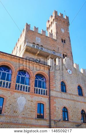 Rimini, Italy - August, 7, 2016: Castel in a central part of Rimini, resort town in Italy