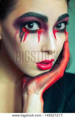 Beauty Halloween Makeup.