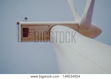 Windturbine At Sunny Day