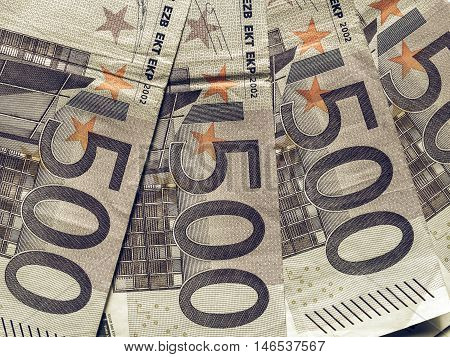 Vintage Euro Note