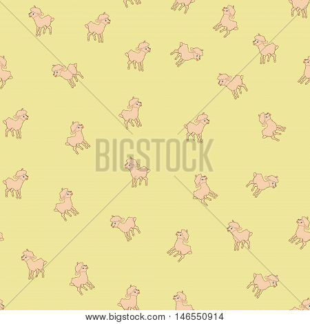 Sheeps kids seamless pattern vector illustration on a light background