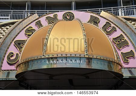Nice France - april 19 2016 : the Ruhl casino