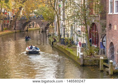 Canal Scenery Utrecht