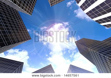 Wolkenkratzer, abstract design