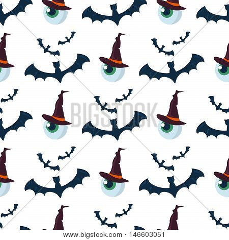 Halloween seamless pattern bat decoration ghost. Scary wallpaper horror design halloween seamless pattern spooky silhouette. Holiday october scary halloween seamless pattern fear texture.