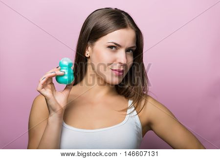 Woman With A Deodorant