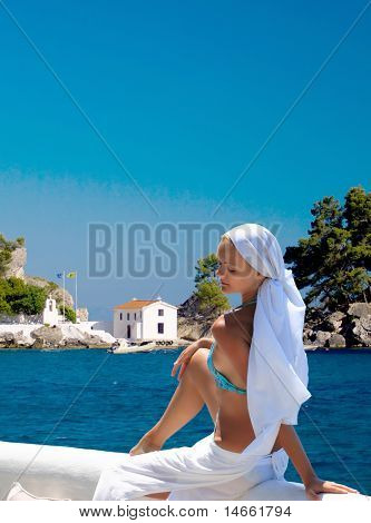 Porto Katsiki strand op het Ionische eiland Lefkas, Griekenland