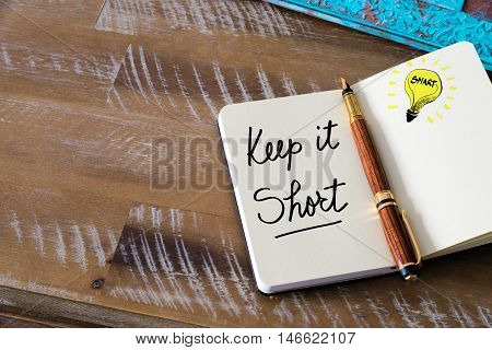 Written Text Keep It Short