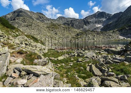 Landscape with Clear sky over Musala peak and Musalenski lakes,  Rila mountain, Bulgaria